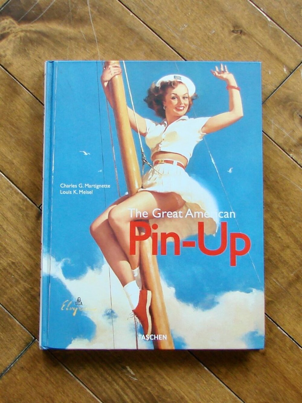 The Great American Pin-Up Hardcover Book Vintage Artwork Colour Photos